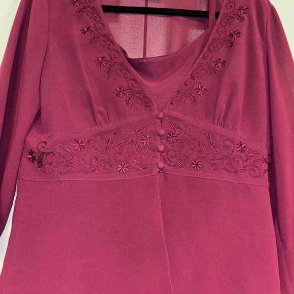 Plaza South size 8 mother of the bride burgundy dress set - Picture 11 of 15